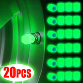 1-8PCS Luminous Car Tire Valve Cap Fluorescent Night Glowing Decor Motorcycle Bike Wheel Nozzle Dustproof Tyre Valve Stem Caps