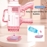 32 Hole Rocket Launcher Bubble Gun, Fully Automatic Bubble Machine, Handheld Porous Children's Toy