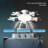 Unmanned Aerial Vehicle Silent Ceiling Fan Light Remote Control Dimming Multi-color LED Living Room Bedroom Ceiling Fan Light