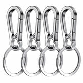 4Pcs Carabiner Clip Keychain Metal Carabiner Shape Key Ring Keyring Key Holder Clips Hook Holder Organizer for Car Keys Finder