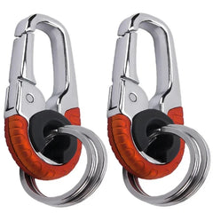 Keychain Buckle for Men Stainless Steel Key Ring Key Chain Hook Outdoor Carabiner Climbing Keyfob Accessories