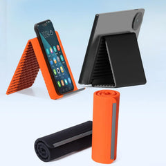 Portable Foldable Silicone Phone Holder, Bendable Freely into Any Shape, Multi-Angle Adjustable Stand for Mobile Phone Devices