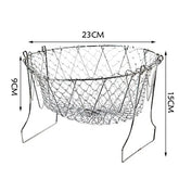 1pcs Stainless Steel Foldable Multifunctional Fryer Basket French Fry Strainer Kitchen Appliance Is Durable