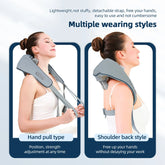 Foreverlily Neck And Shoulder Massager Wireless Shoulder And Back Kneading Massage Shawl Trapezius Neck Cervical masajeador