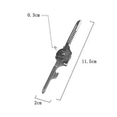 8-in-1 Multi-Tool Keychain for Camping & Survival | Folding Screwdriver, Bottle Opener | Compact Outdoor Utility Pliers with Key