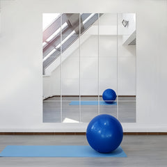 Rectangle Acrylic Mirror Stickers Flexible Mirror Stickers DIY Art Living Room Decoration For Door Wardrobe Home Decor
