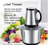 Kitchen Multi-functional Salad Vegetable Stainless Steel Meat Grinder for Baby Food, Onion and Fruits