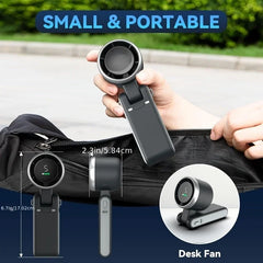 5-speed Rechargeable Lithium Battery, USB Charging, Travel Mini Fan
