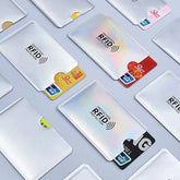 New 5 Pcs Aluminium Anti Rfid Card Holder NFC Blocking Reader Lock Id Bank Card Holder Case Protection Metal Credit Card Case