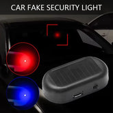 1Pcs Car Fake Security Light Solar Powered Simulated Dummy Alarm Wireless Warning Lamp LED Flashing Anti Theft Caution Lamp
