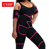 CXZD New Sauna Waist Trainer Corset Sports Abdomen Belt Thigh Shapers Forming Workout Fitness Tummy Control Strap Slimming