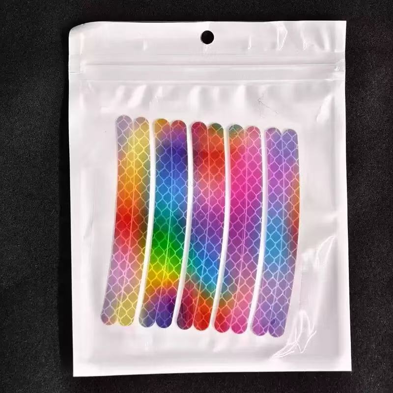 Reflective Tire Stickers for Bicycle Safety Rim Sticker Tape Kids Balance Bike Reflective Stickers Motorcycle Car Wheel Decals