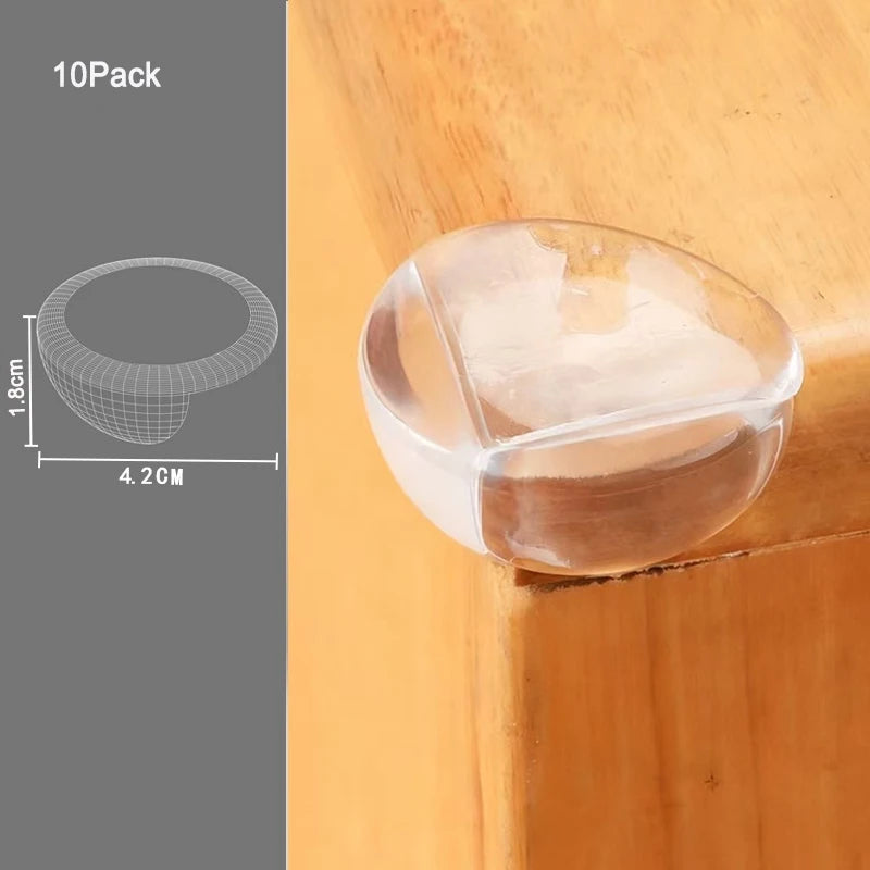 10PCS Children Baby Safety Silicone Protector Table Corner Edge Protection Cover Children Anticollision Edge Guards