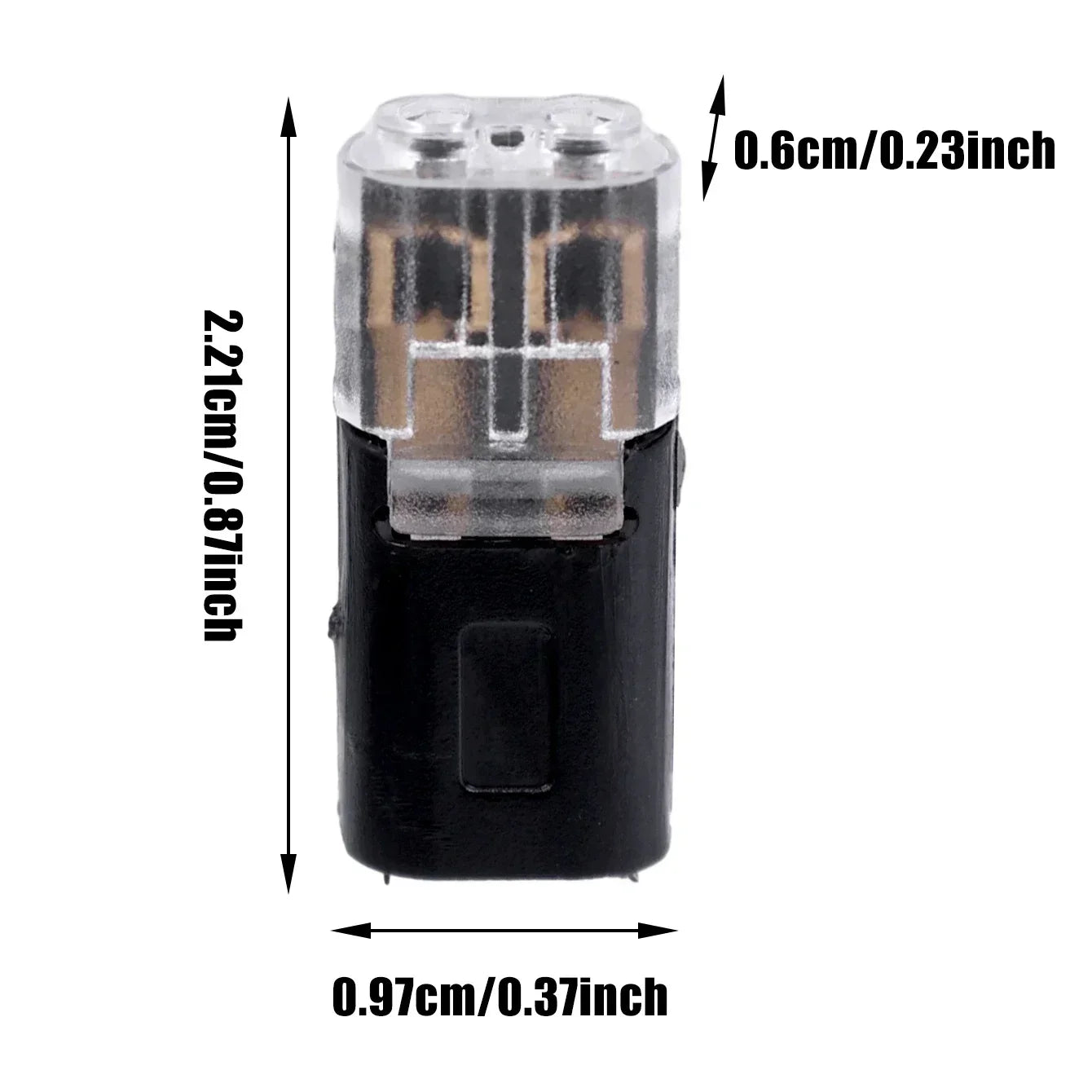 2 Pin Way Plug Electrical Connectors with Locking Buckle Push-in Car Wire Terminal Block Waterproof Wire Cable Connection Strips