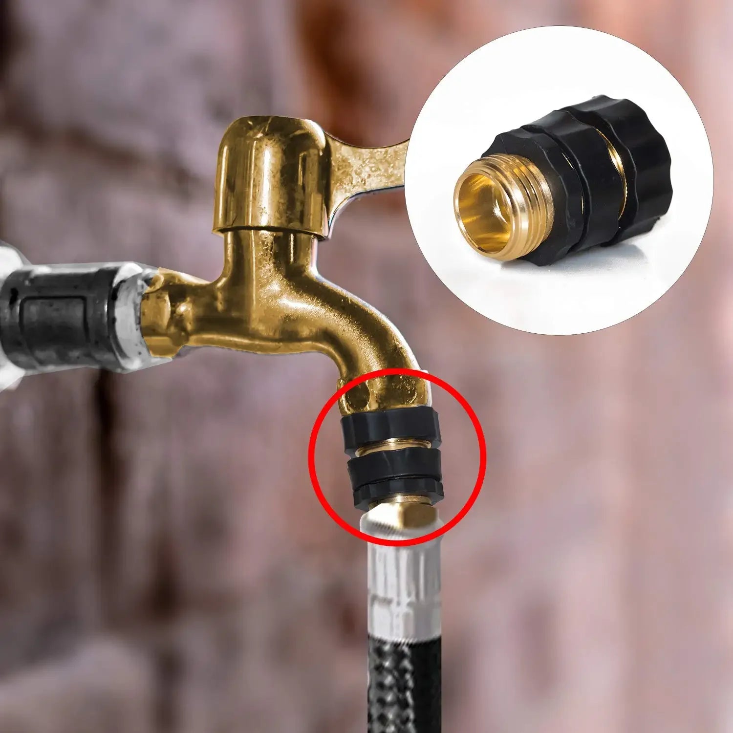1set Garden Hose Quick Release connect coupler, Metal Hose Fitting Quick Connector 3/4" GHT Male and Female Adapter Garden Water