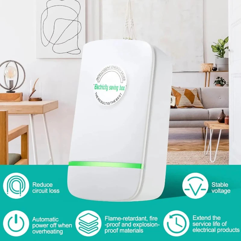 2026 New Energy Saving Device Household Power Saver Plug in Reduces Energy Costs Stabilize Voltage and Protect Circuit
