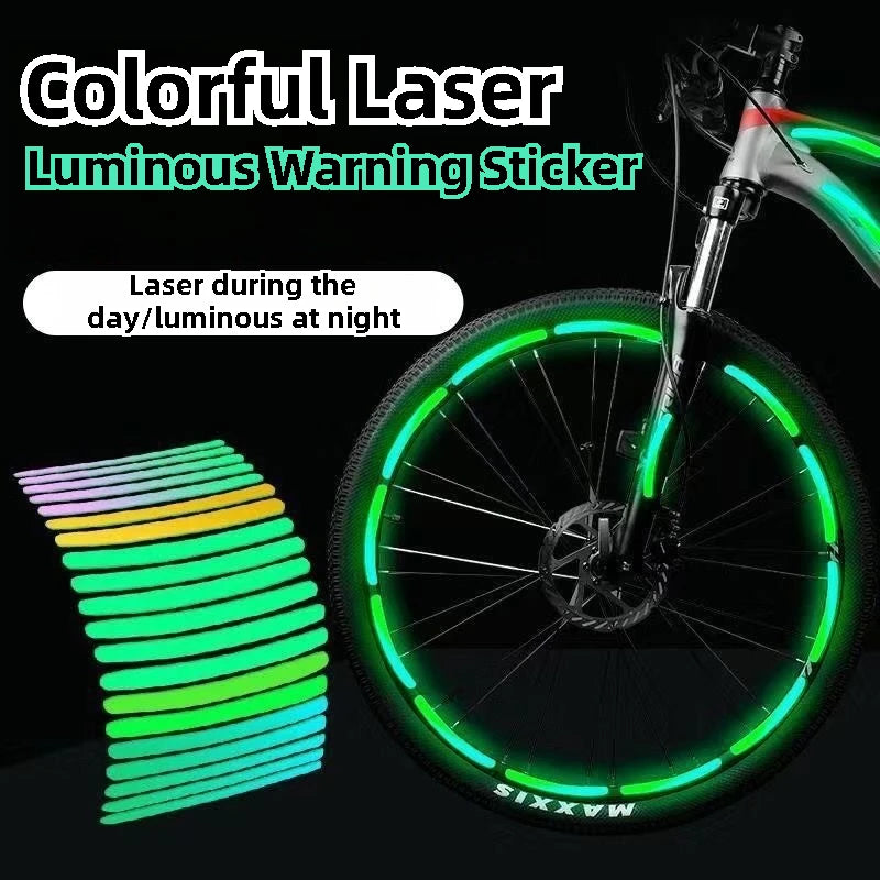 Reflective Tire Stickers for Bicycle Safety Rim Sticker Tape Kids Balance Bike Reflective Stickers Motorcycle Car Wheel Decals