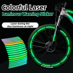 Reflective Tire Stickers for Bicycle Safety Rim Sticker Tape Kids Balance Bike Reflective Stickers Motorcycle Car Wheel Decals