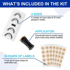 Anti-Snore Nose Strips, 30-Day Supply Nasal Dilator Opener, Effective Snoring Relief & Nighttime Breathing Support, Congestion Free Sleep