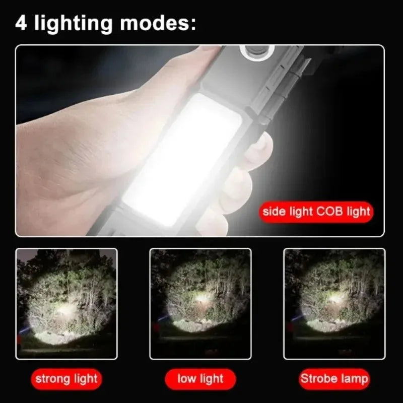 Waterproof multi-functional hand lamp, which can be used as a car safety hammer and a lighting lamp for outdoor family camping
