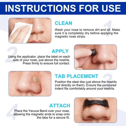 Anti-Snore Nose Strips, 30-Day Supply Nasal Dilator Opener, Effective Snoring Relief & Nighttime Breathing Support, Congestion Free Sleep