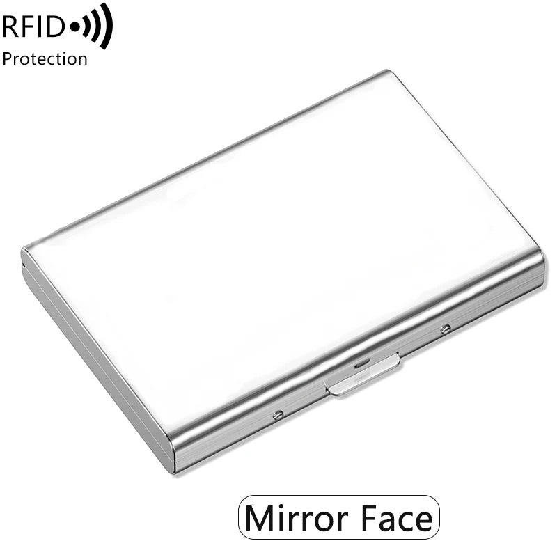 MIYIN credit card holder stainless steel credit card holder metal ID card holder RFID wallet female or male business card holder
