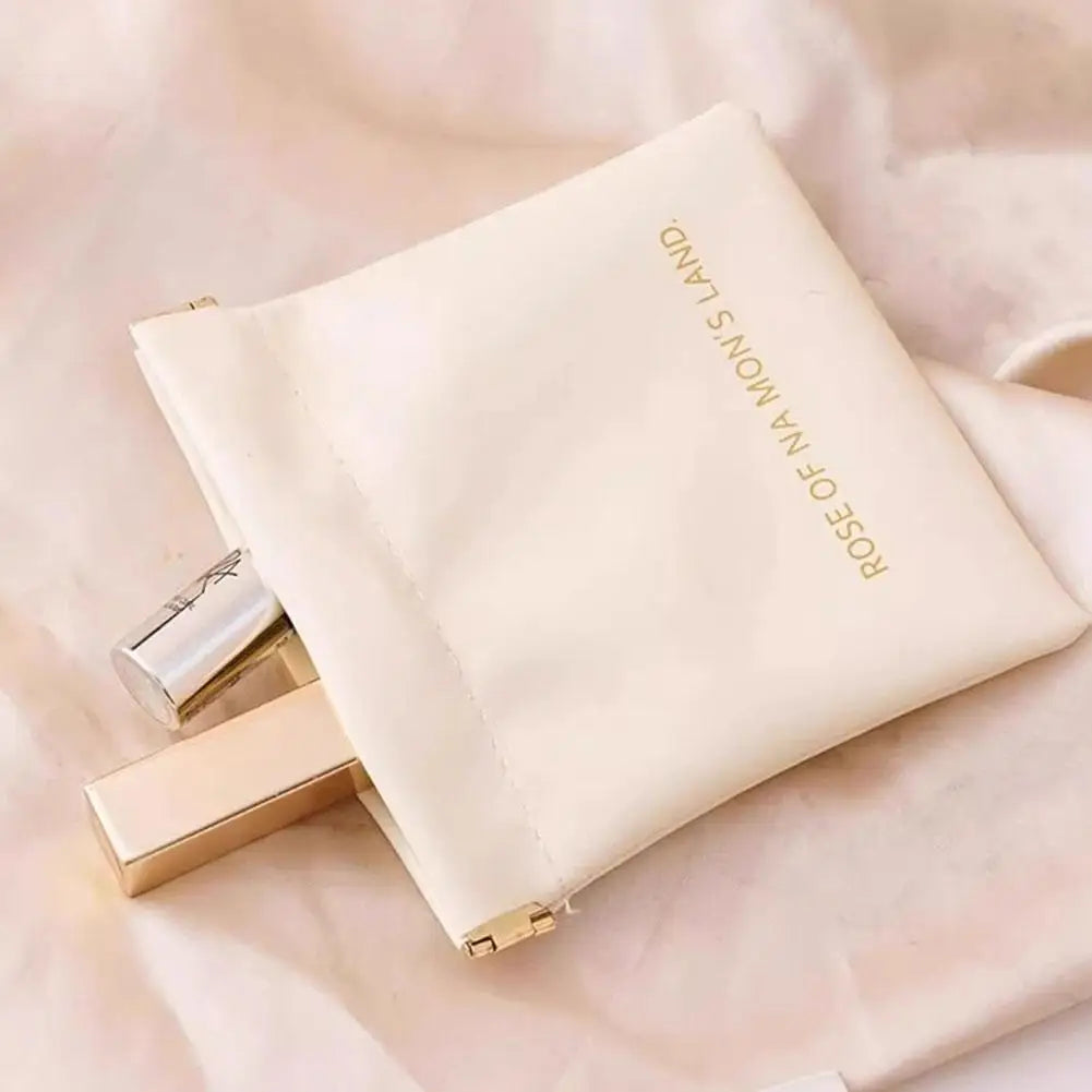 Automatic Closed Purse Bag Mini PU Separate Earphone Charging Cable Storage Bag Portable Zero Wallet Coin Lipstick Storage Bag