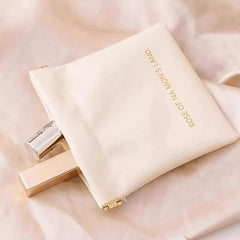 Automatic Closed Purse Bag Mini PU Separate Earphone Charging Cable Storage Bag Portable Zero Wallet Coin Lipstick Storage Bag