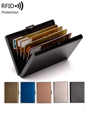 MIYIN credit card holder stainless steel credit card holder metal ID card holder RFID wallet female or male business card holder