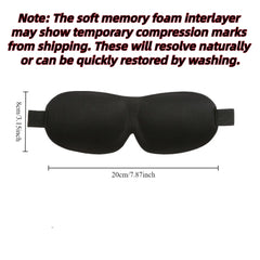 3D Sleep Mask Blindfold Sleeping Aid Soft Memory Foam Eye Mask for Sleeping Travel Light Slaapmasker Eye Cover Lightweight style