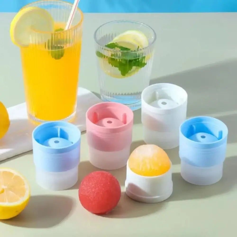 3PCS Large Silicone Ice Ball Mold Easy Demoulding Soft Ice Maker Round Ice Ball Reusable Ice Cube Machine Bar Accessories