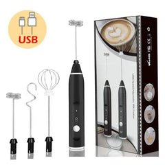 USB Electrical Milk Frothers Electric Handheld Blender with Mini Coffee Maker Whisk Mixer for Coffee Cappuccino Cream Foamer