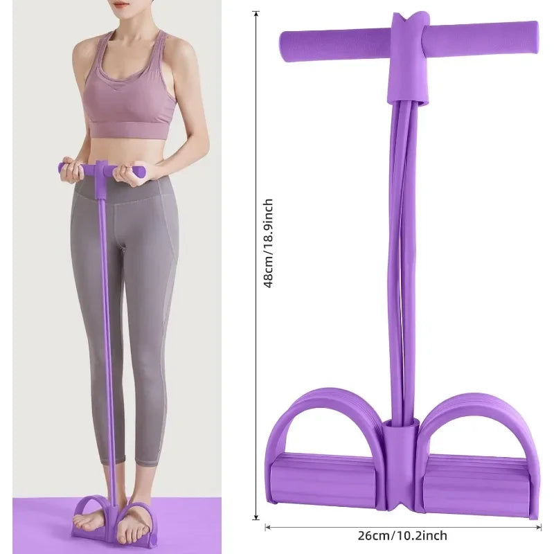 Tensioner Multi-Functional Household Fitness Yoga Abdominal Strengthening Elastic Band Tension Rope Sit-Up Assistive