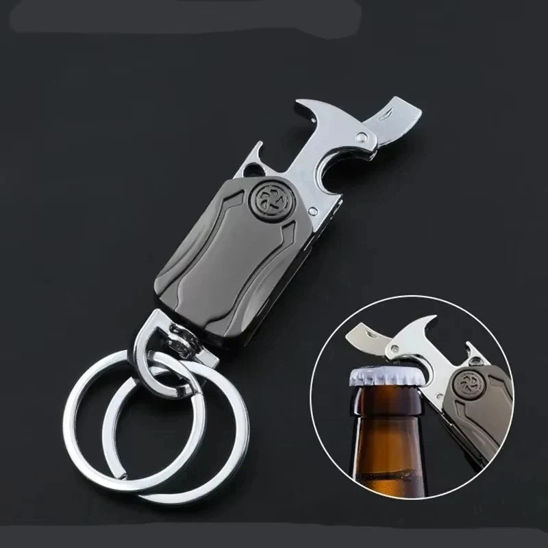1-6Pcs Outdoor Metal Keychain Car Keychain Accessories Portable Durable Key Chain Ring Custom Keychain For Bottle Opener