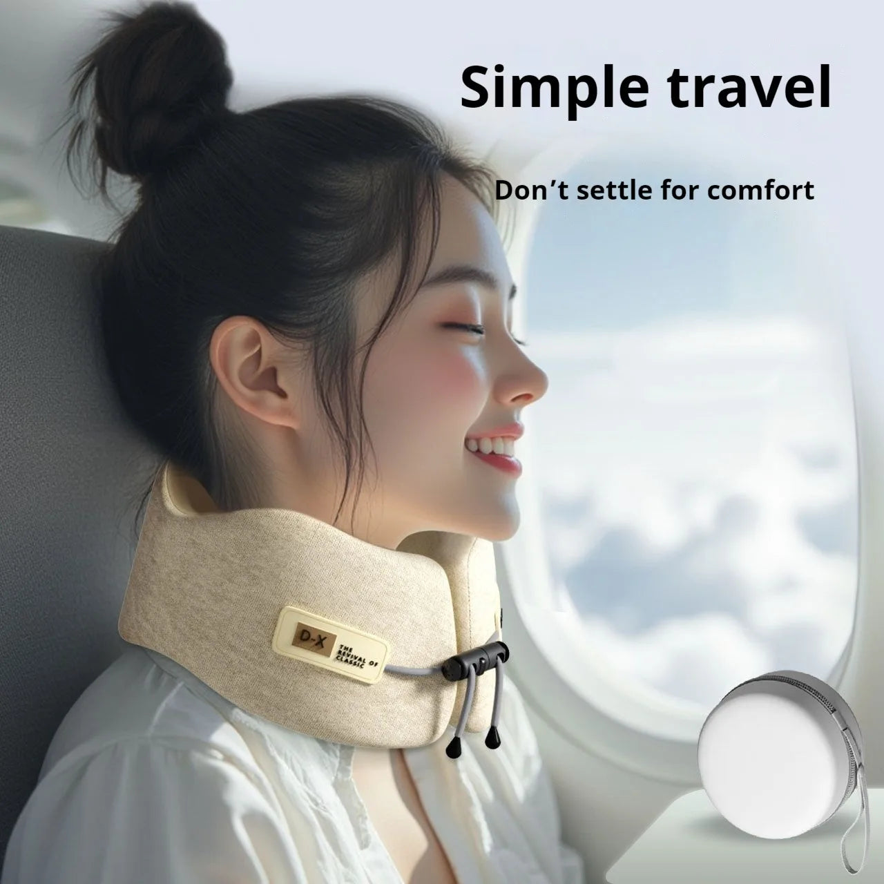 U Shaped Memory Foam Neck Pillows Soft Travel Pillow Massage Neck Pillow Sleeping Airplane Pillow Cervical Healthcare Bedding