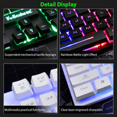KM320 Waterproof Luminous Backlit Gaming Keyboard (Keyboard Only)
