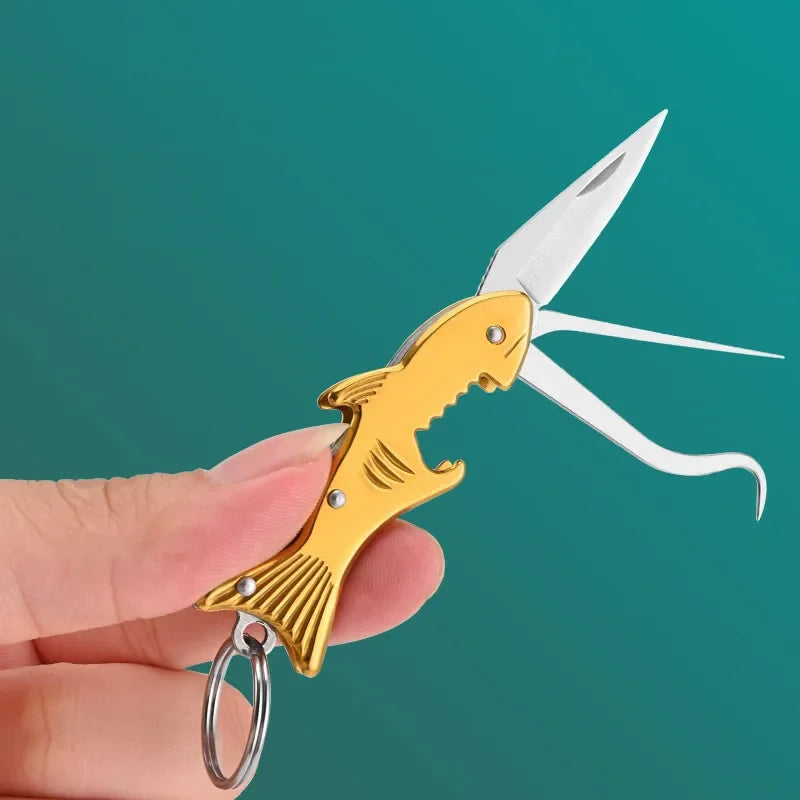 Multi-Function keychain Can Open Bottle Toothpick Knife Pick Teeth Carry Around Activities Exquisite Gifts