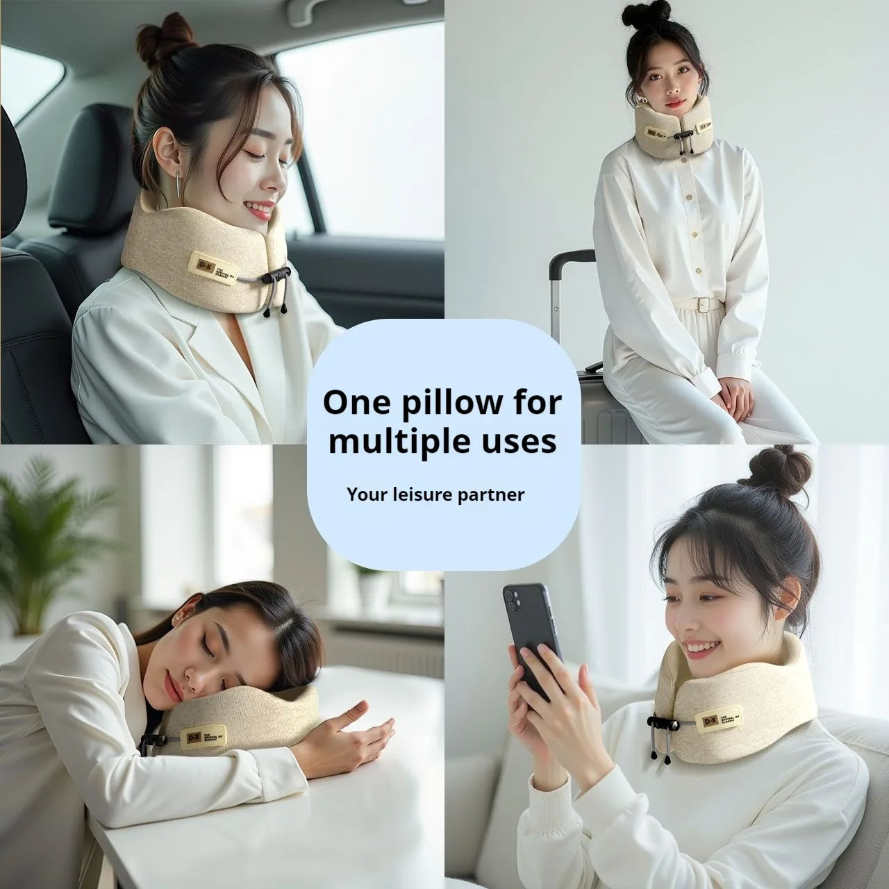 U Shaped Memory Foam Neck Pillows Soft Travel Pillow Massage Neck Pillow Sleeping Airplane Pillow Cervical Healthcare Bedding