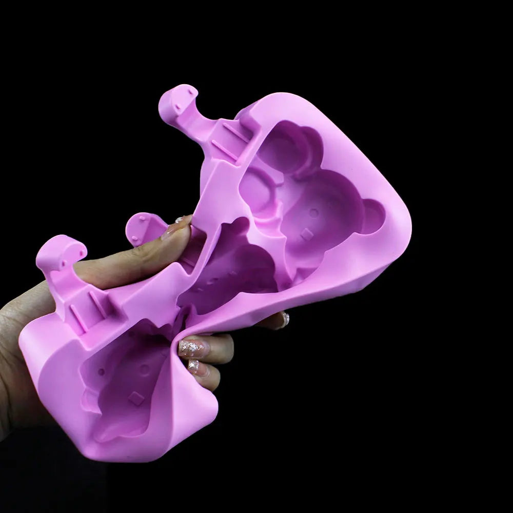 Silicone World DIY Ice Cream Silicone Molds Homemade Handheld Popsicle Mold Cheese Stick Mold Ice Pop Ice Tray With Lid