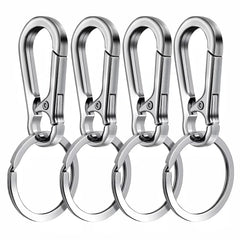 4Pcs Carabiner Clip Keychain Metal Carabiner Shape Key Ring Keyring Key Holder Clips Hook Holder Organizer for Car Keys Finder