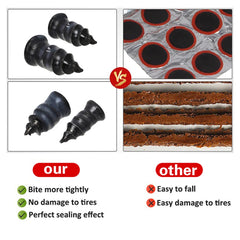 10PCS Vacuum Car Tyre Repair Rubber Nail Set Universal Tire Screw Tubeless Repair Tools Accessories Kit for Motorcycle Truck