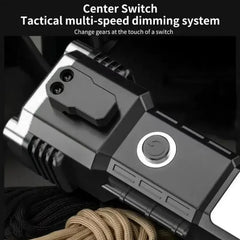 Waterproof multi-functional hand lamp, which can be used as a car safety hammer and a lighting lamp for outdoor family camping