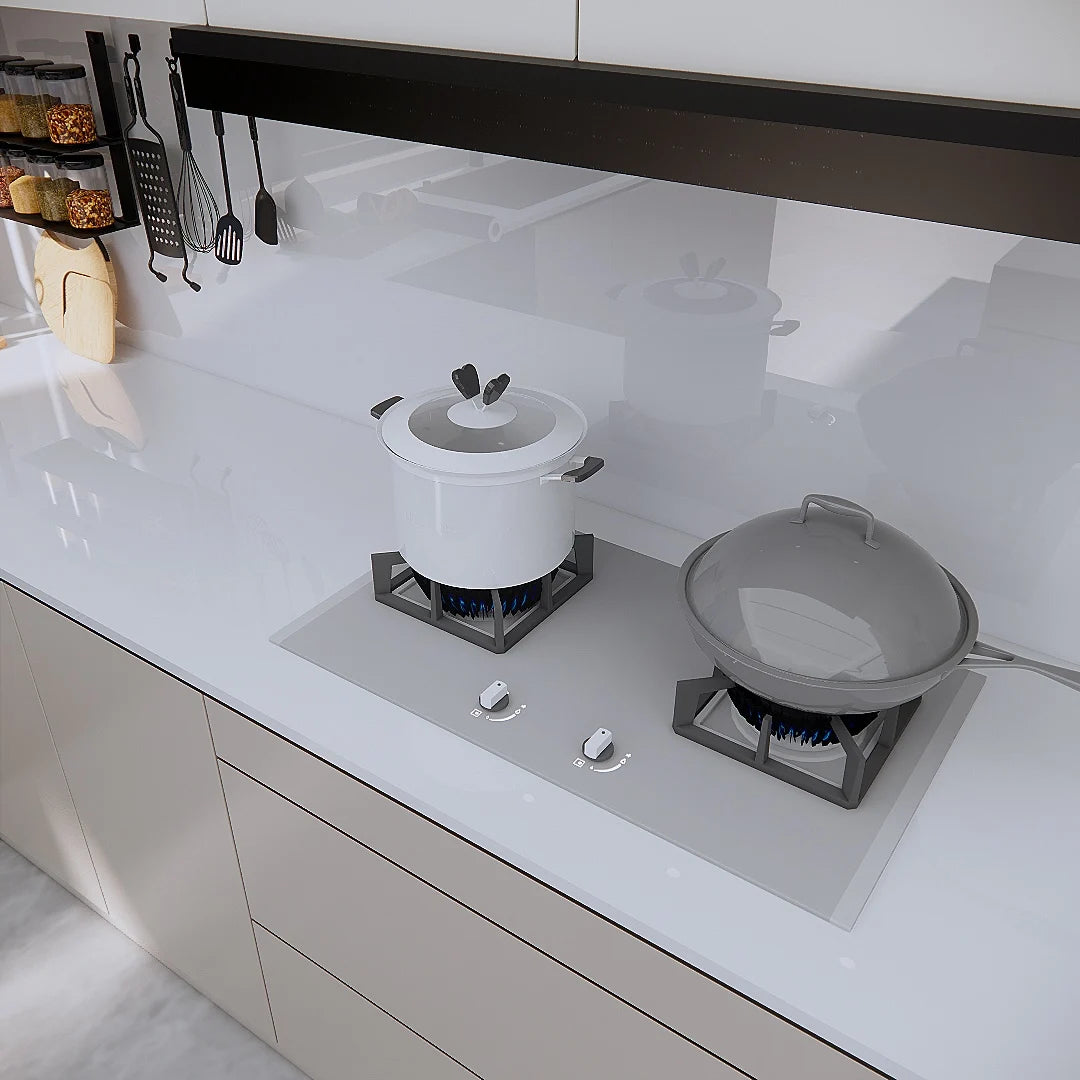 Glossy White Self-Adhesive Wallpaper Waterproof Oil-Proof PVC Cabinet Sticker Furniture Renovation Film for Kitchen