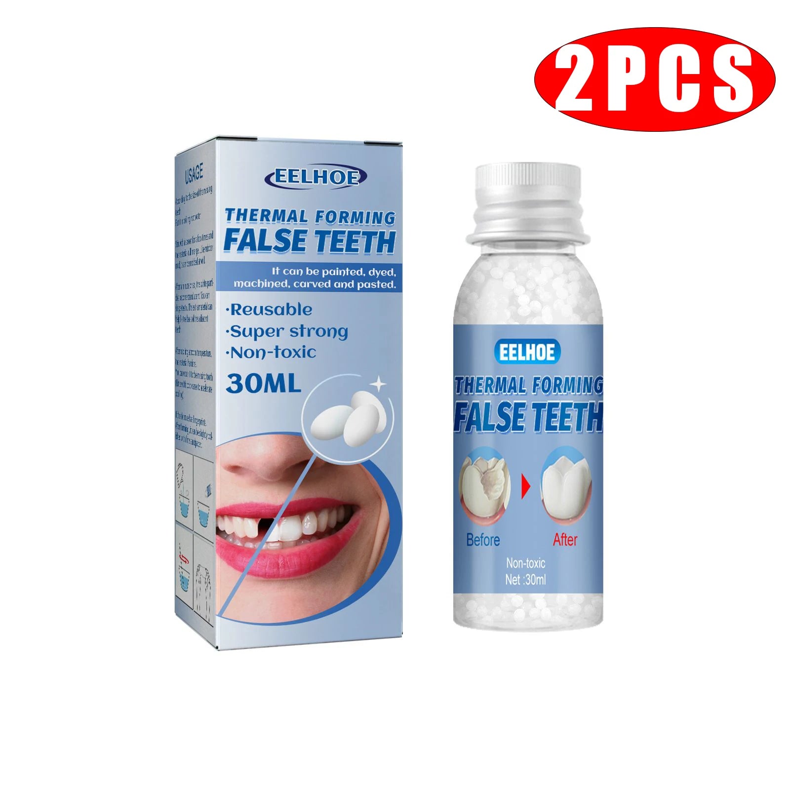 Temporary Teeth Repair Falseteeth Glue Resin Tooth Repair Glue Teeth Gaps Filling False Teeth Solid Glue Safety Dental Supplies