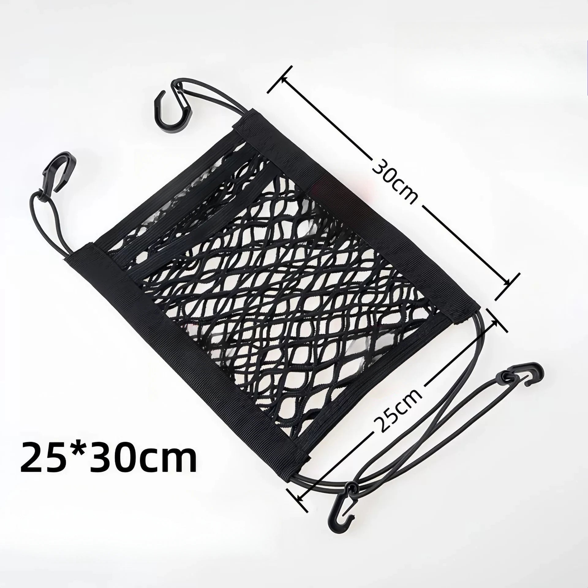 3-Layer Car Mesh Organizer, Seat Back Net Bag, Barrier of Backseat Pet Kids, Tissue Purse Holder, Driver Storage Netting Pouch