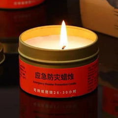 Power Outage Candles Unscented Candles with Jar 30 Hours Long Burning 3-Wick Lamp for Home Outdoor Activities Survival Fishing