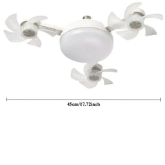Unmanned Aerial Vehicle Silent Ceiling Fan Light Remote Control Dimming Multi-color LED Living Room Bedroom Ceiling Fan Light