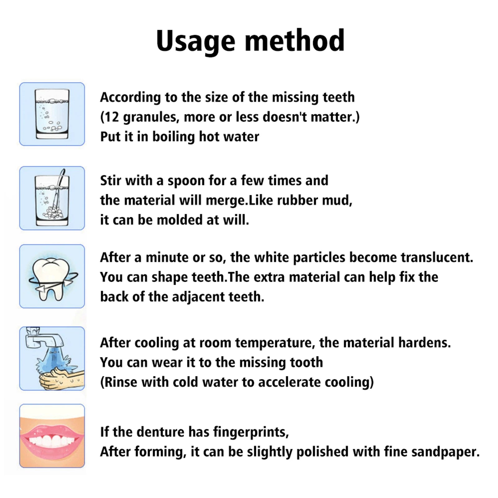 Temporary Teeth Repair Falseteeth Glue Resin Tooth Repair Glue Teeth Gaps Filling False Teeth Solid Glue Safety Dental Supplies