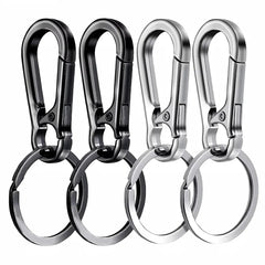 4Pcs Carabiner Clip Keychain Metal Carabiner Shape Key Ring Keyring Key Holder Clips Hook Holder Organizer for Car Keys Finder