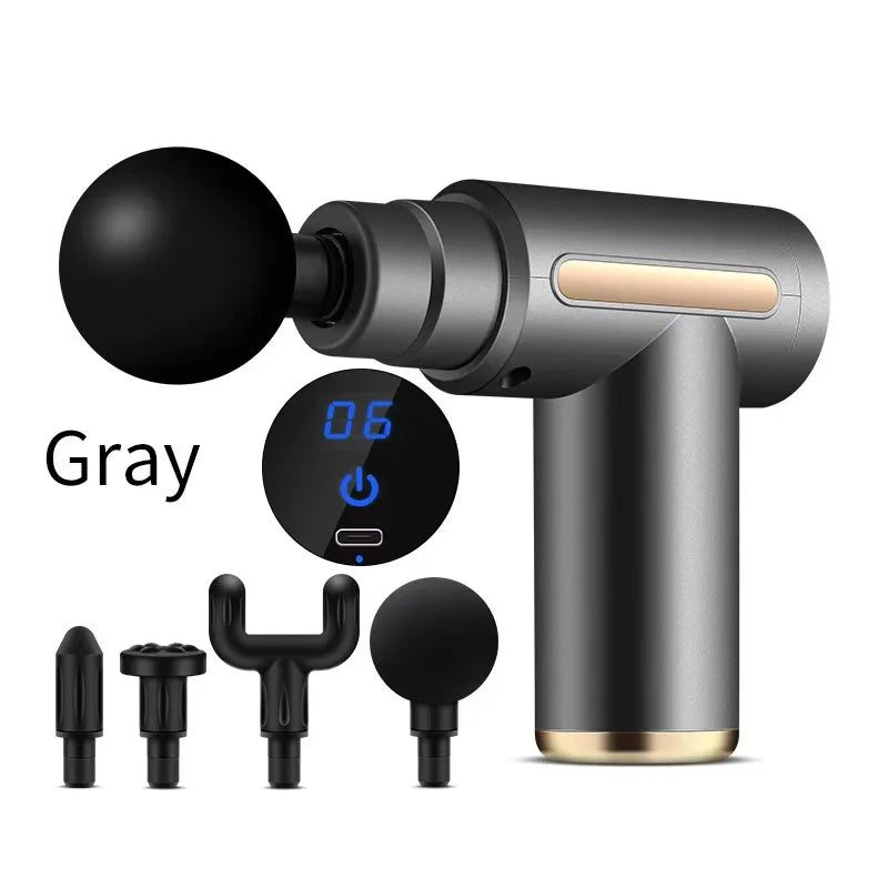 Portable Mini Massage Gun USB Rechargeable Lightweight Electric Muscle Relaxation Device for Home Body Massage 4 Colors Optional